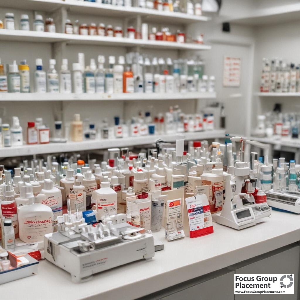 Various J&J products undergoing quality testing procedures