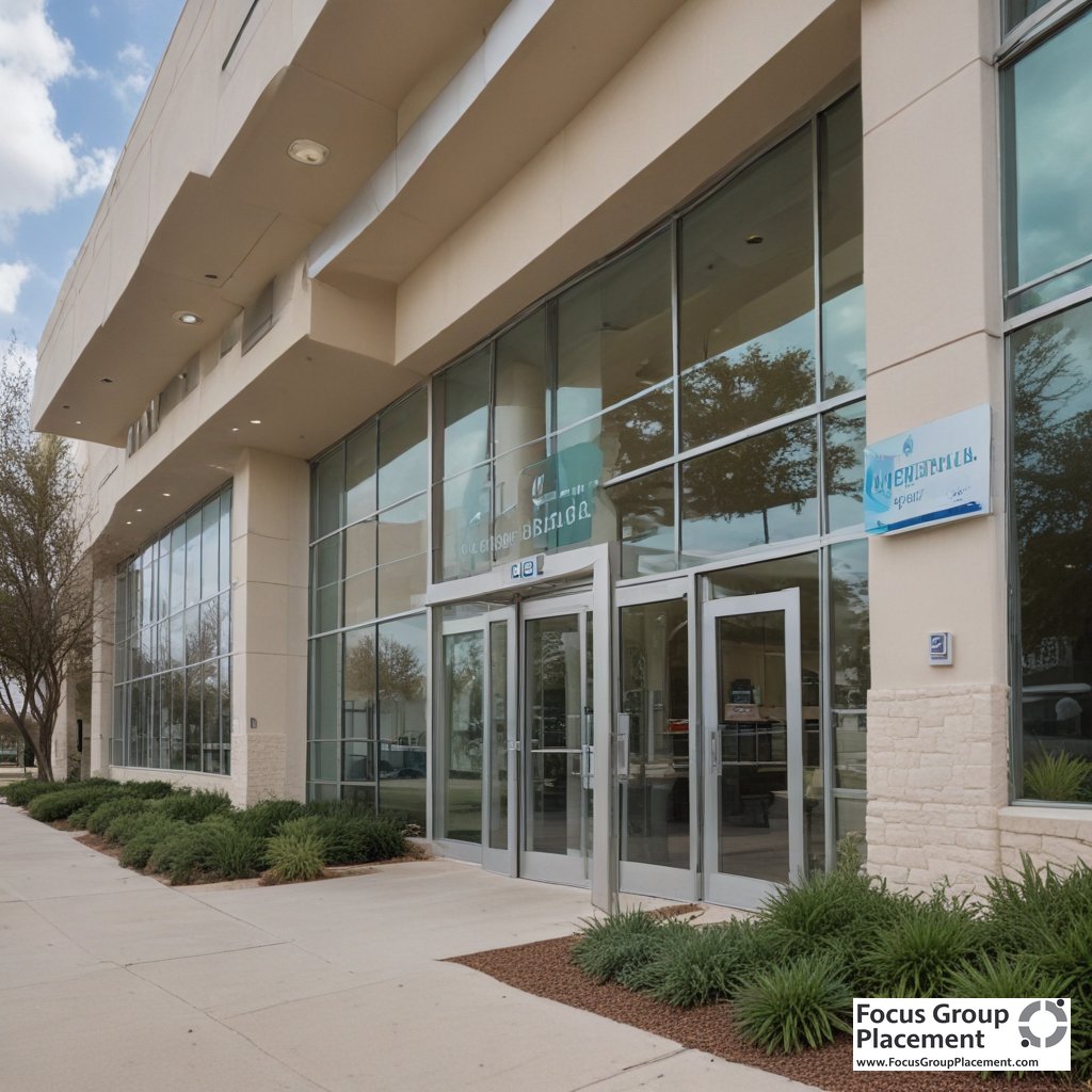 Future search trials austin tx medical research facility exterior showing modern building