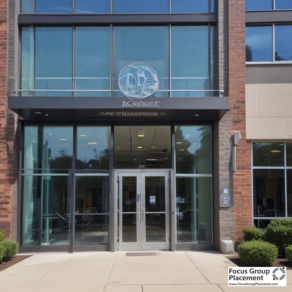 Professional market research facility building in Nashville showing legitimate business environment