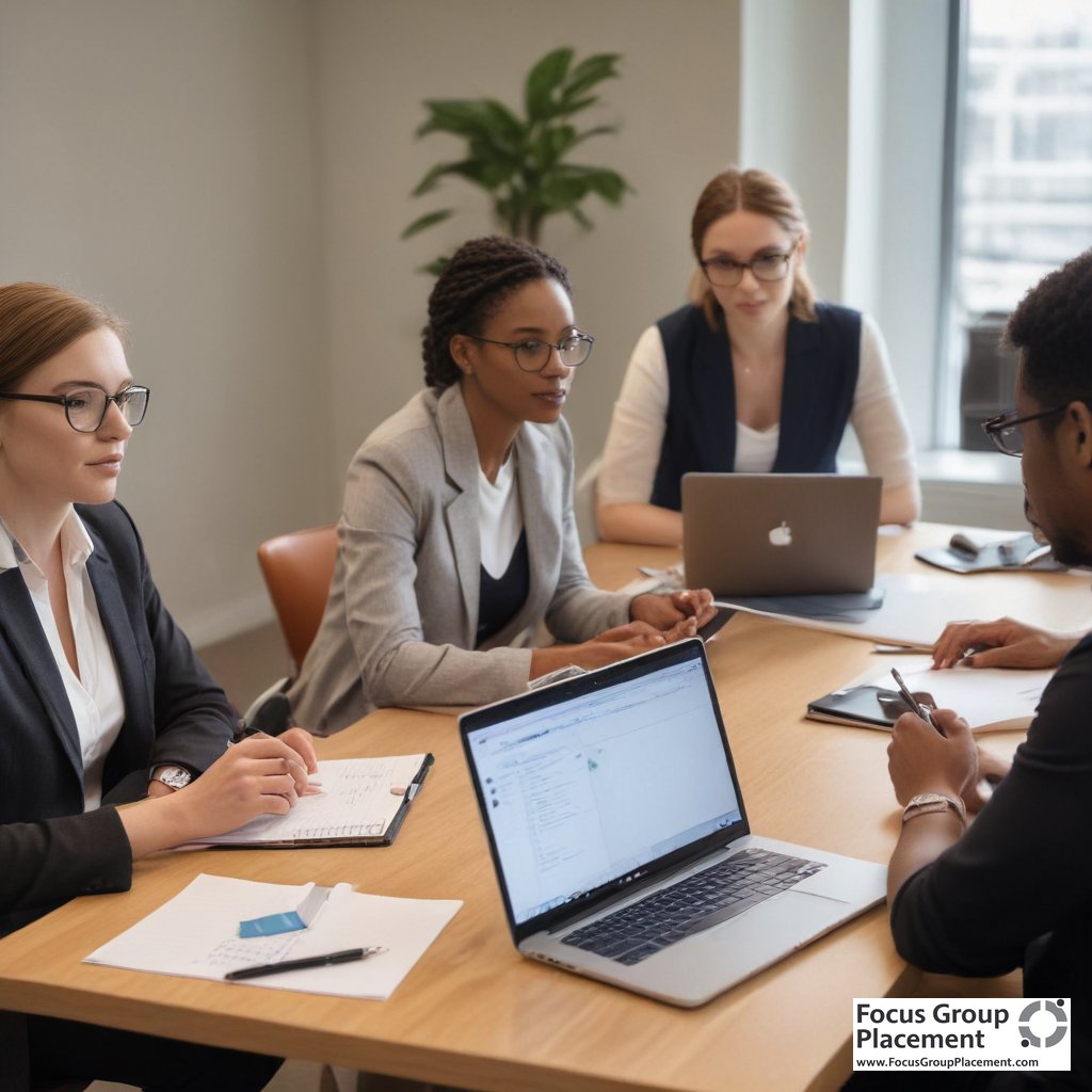 Diverse participants engaged in Respondent.io market research focus group discussion