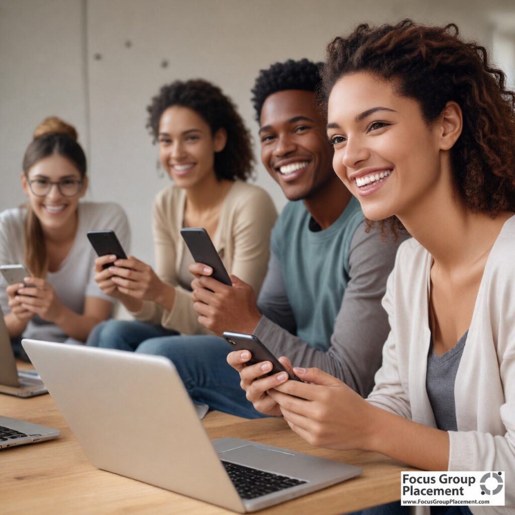 People participating in Toluna Influencers online surveys and community polls from home