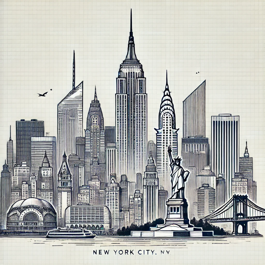 New York, NY skyline