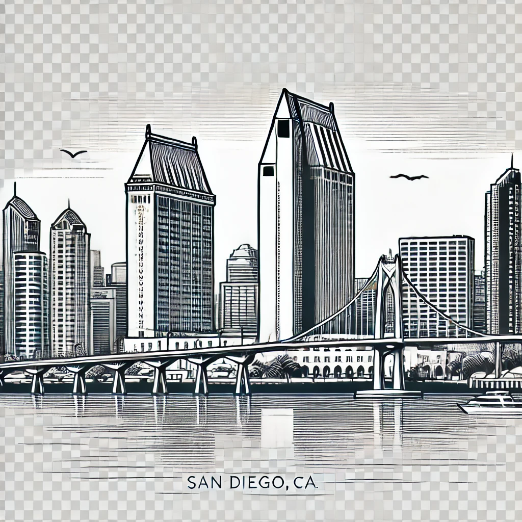 San Diego, CA skyline